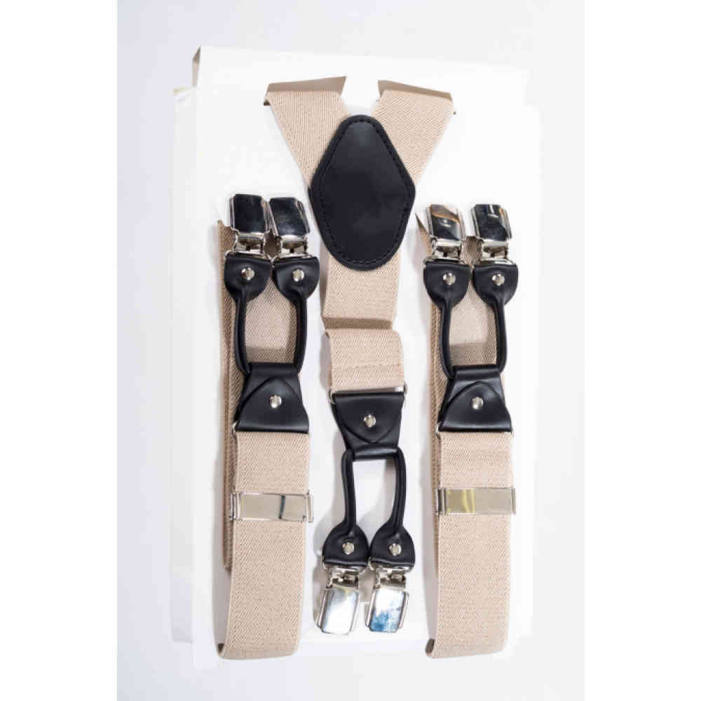 Dancing Days - Rockabilly Hosenträger - Beige